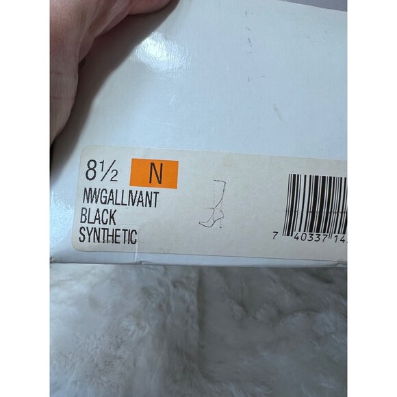 Nine West Gallivant black heeled boots women size 8.5 N - Picture 4 of 9